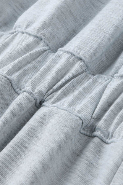 V-Ausschnitt Kurzarm Jumpsuit mit Elastischer Taille