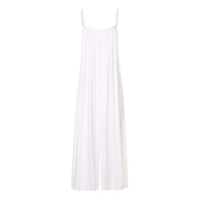 Schwarzer Beach-Jumpsuit mit weitem Schnitt - Maya