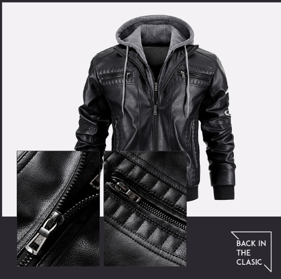 Herrenjacke Schwarz - Damian