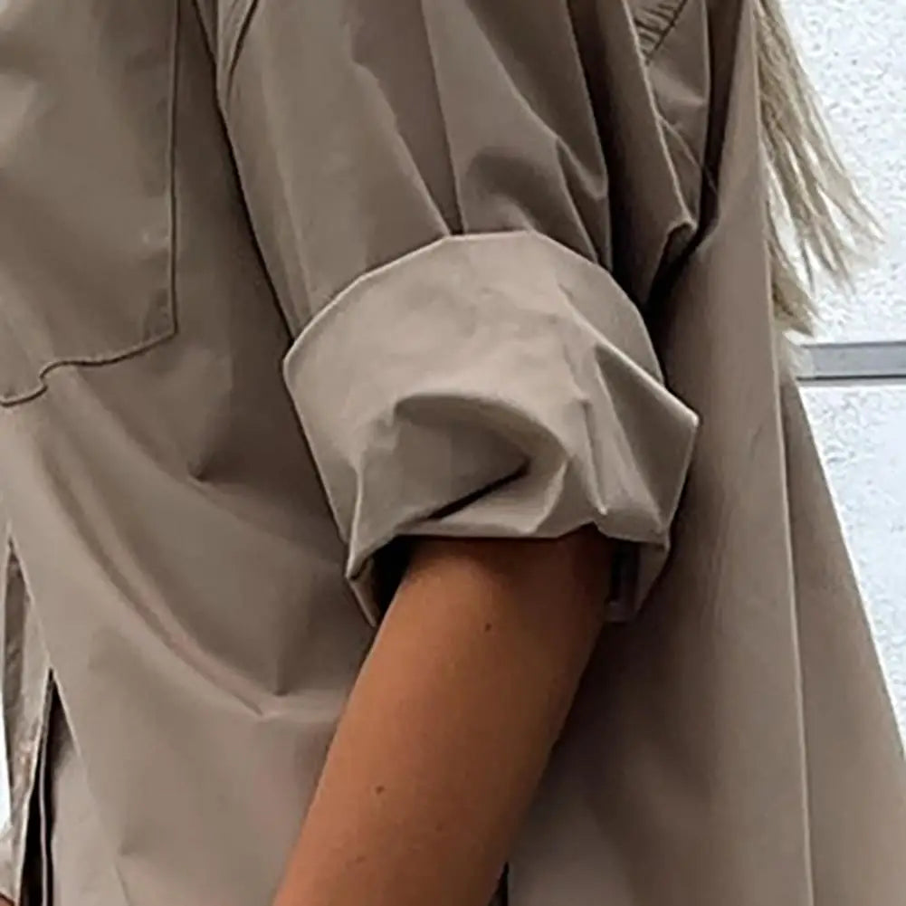 Julia - Taupe Langhemd