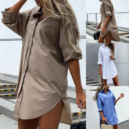 Julia - Taupe Langhemd