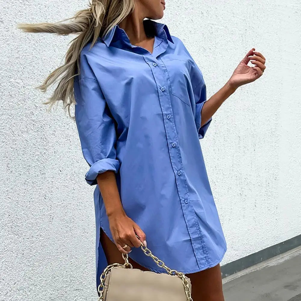 Julia - Taupe Langhemd