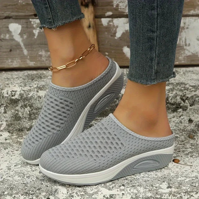 Luisa - Fliederfarbene Sportliche Slip-Ons
