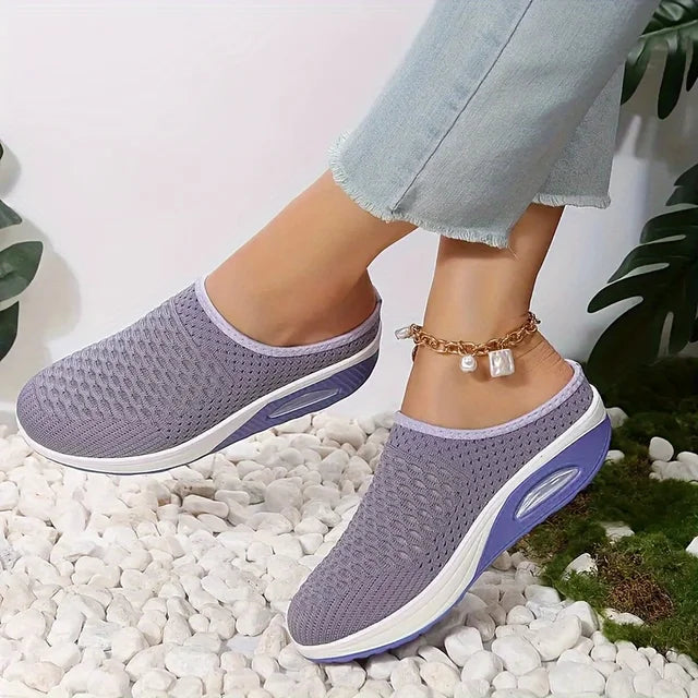 Luisa - Fliederfarbene Sportliche Slip-Ons
