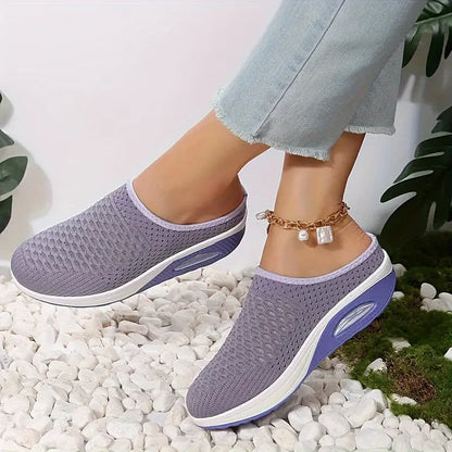 Luisa - Fliederfarbene Sportliche Slip-Ons