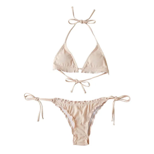 Eva - Beige Micro-Bikini-Set
