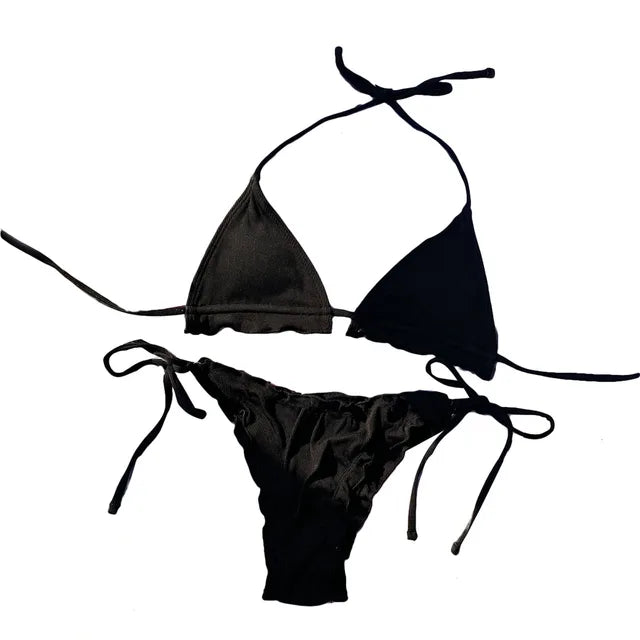 Eva - Beige Micro-Bikini-Set