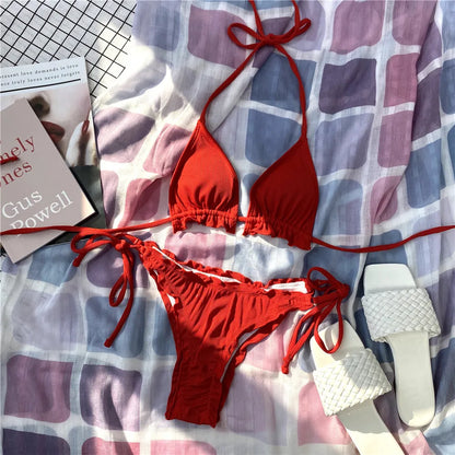 Eva - Beige Micro-Bikini-Set