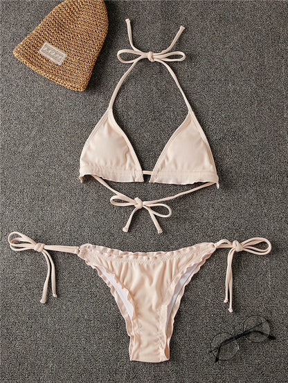 Eva - Beige Micro-Bikini-Set