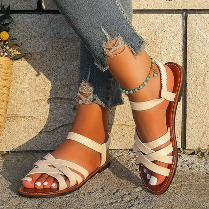 Fiona - Klassische Schwarze Riemchensandalen