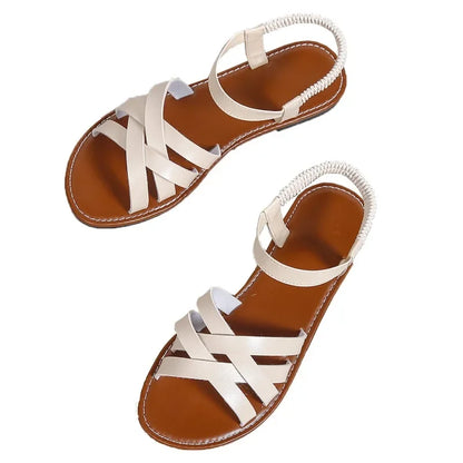 Fiona - Klassische Schwarze Riemchensandalen