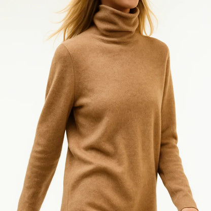 Damen-kaschmirpullover, schmal geschnitten, rollkragen – damen