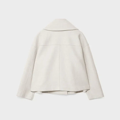 Schicke, kurze, doppelreihige freizeitjacke für damen