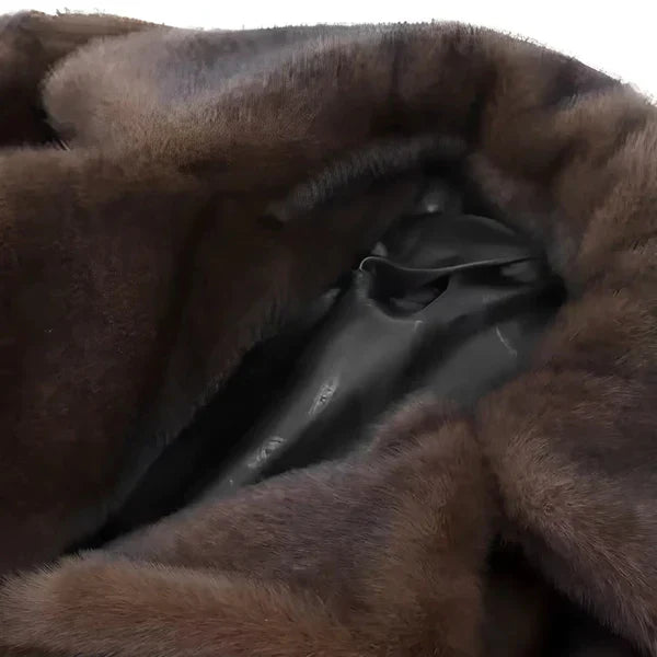 Lange winterjacke aus kunstpelz für damen – damen