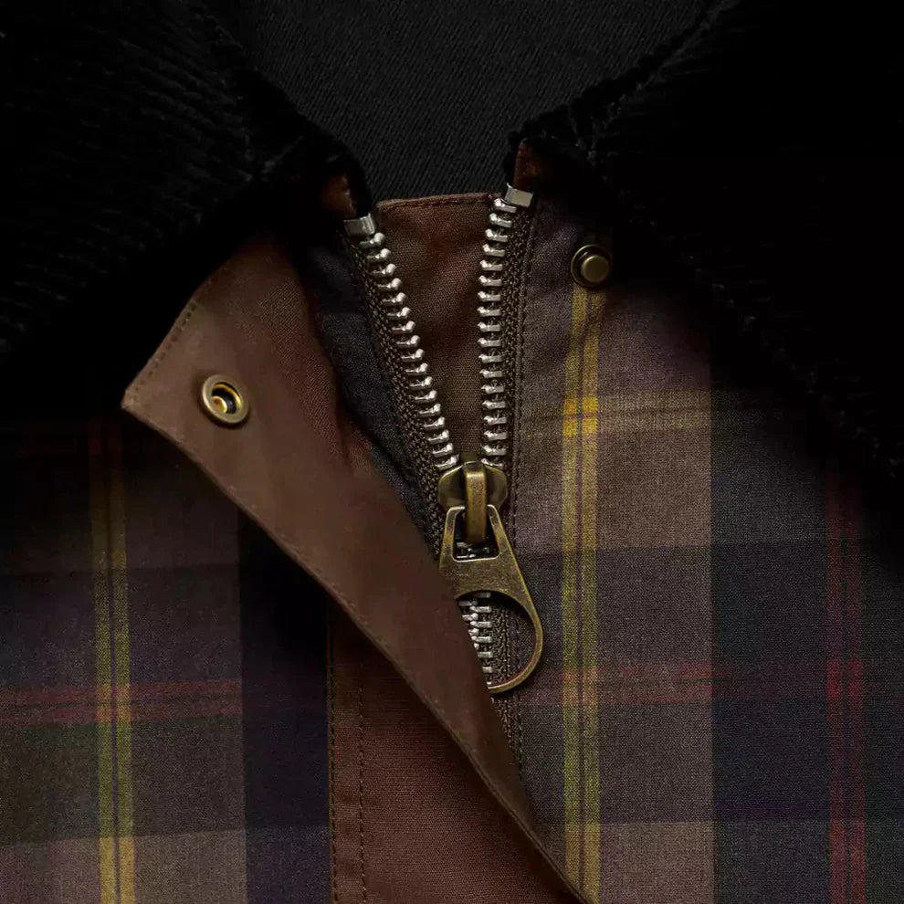 Damen-arbeitsjacke mit karomuster, oversize – damen