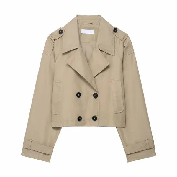 Damen-trenchcoat mit doppelter knopfleiste – damen