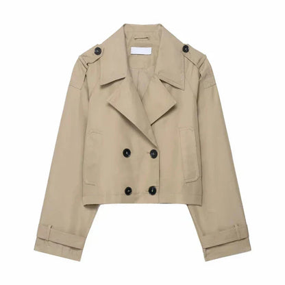 Damen-trenchcoat mit doppelter knopfleiste – damen