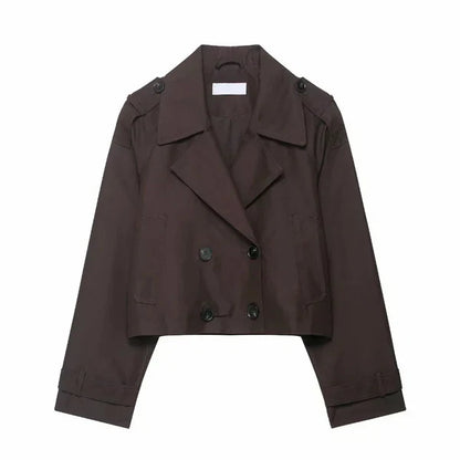 Damen-trenchcoat mit doppelter knopfleiste – damen