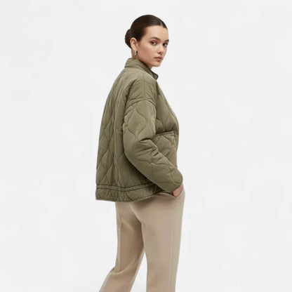 Vintage-steppwinterjacke für damen – damen