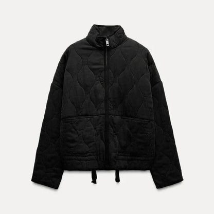 Vintage-steppwinterjacke für damen – damen