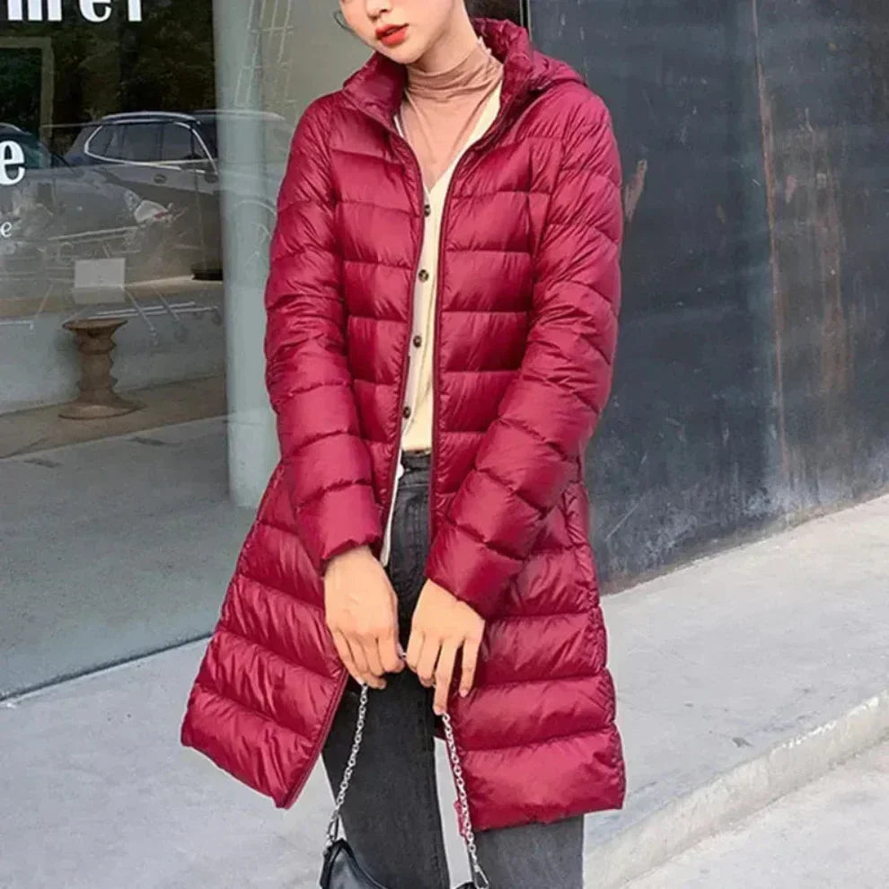 Wasserdichte, ultraleichte steppjacke für damen