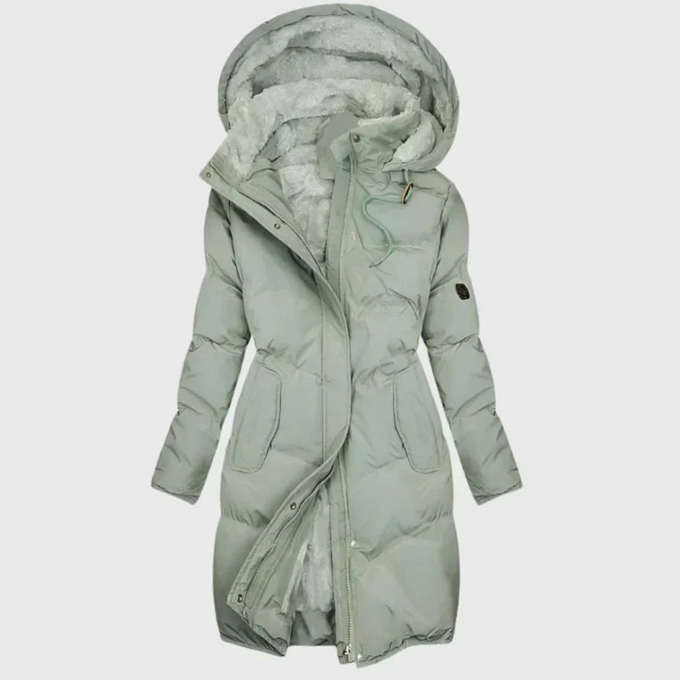 Stilvolle, gefütterte baumwolljacke für damen