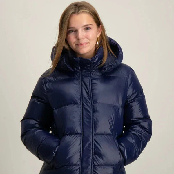 Ultraleichte damen-winter-daunenjacke mit kapuze – damen