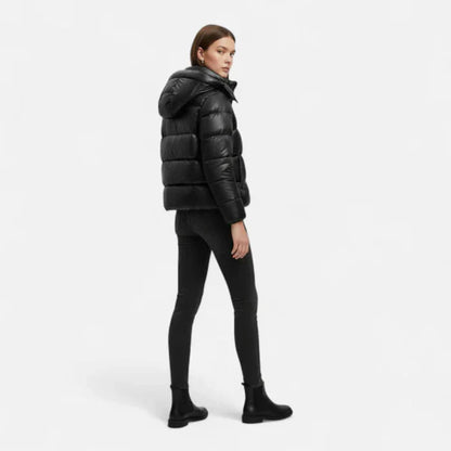 Ultraleichte damen-winter-daunenjacke mit kapuze – damen