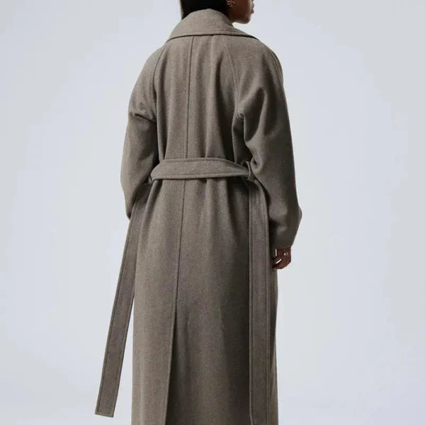Oversize-wollmantel für damen, lässig-schick