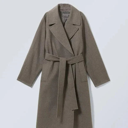 Oversize-wollmantel für damen, lässig-schick