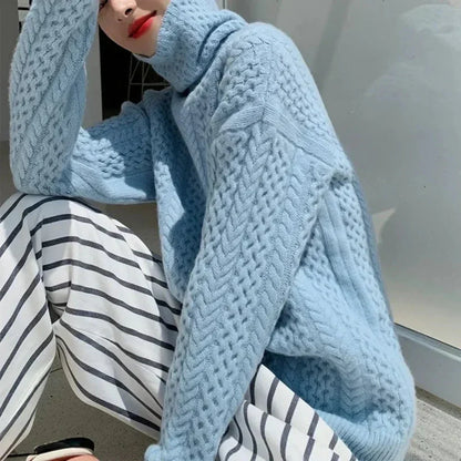 Damen-rollkragenpullover aus wolle, kuschelig für den winter – damen