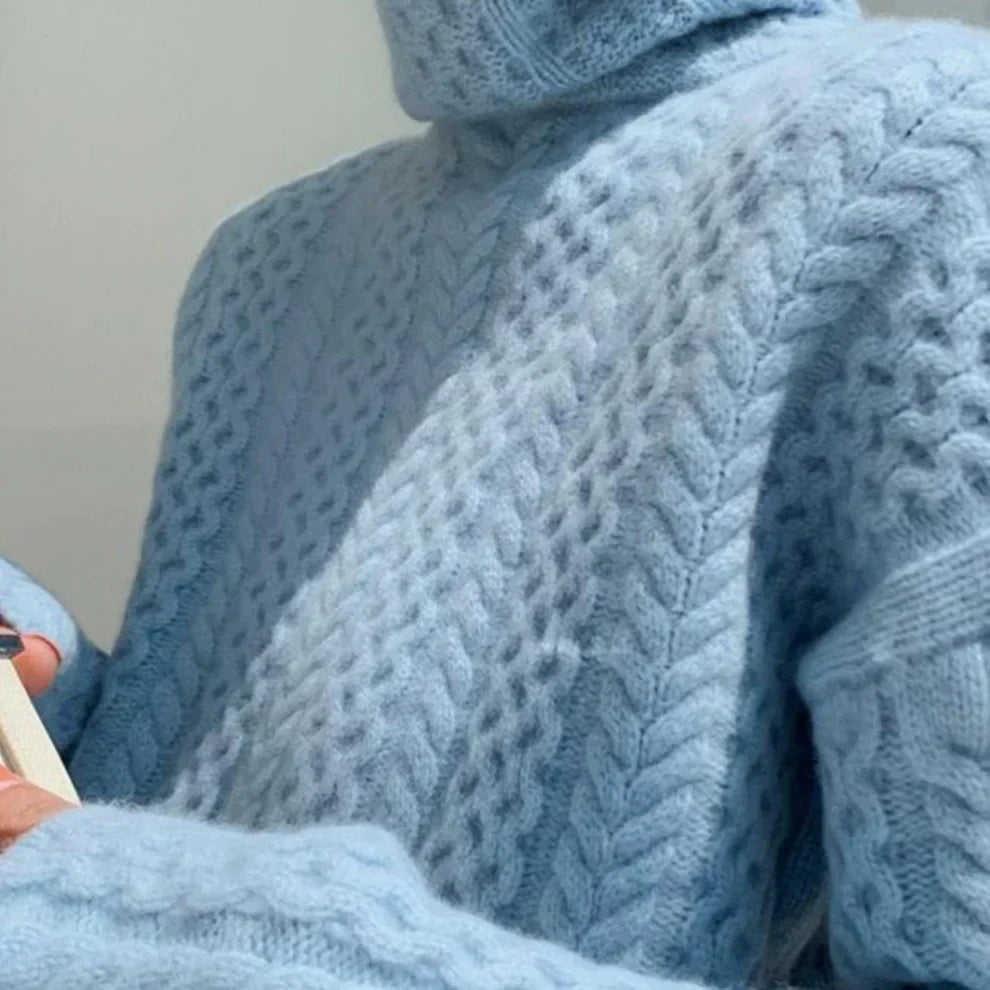 Damen-rollkragenpullover aus wolle, kuschelig für den winter – damen