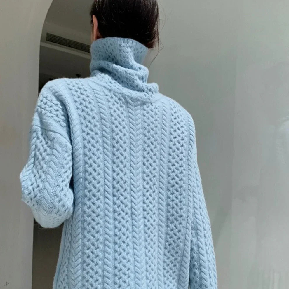 Damen-rollkragenpullover aus wolle, kuschelig für den winter – damen