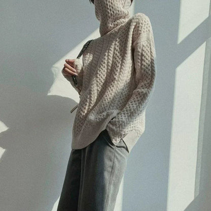 Damen-rollkragenpullover aus wolle, kuschelig für den winter – damen