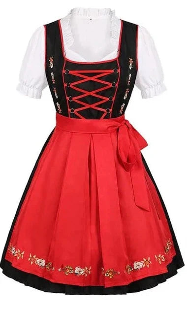 Lennon | dirndl kleid mit floraler stickerei für frauen