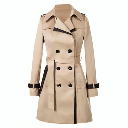 Damen winter-trenchcoat mit gürtel casual – entspannter stil mit wärme