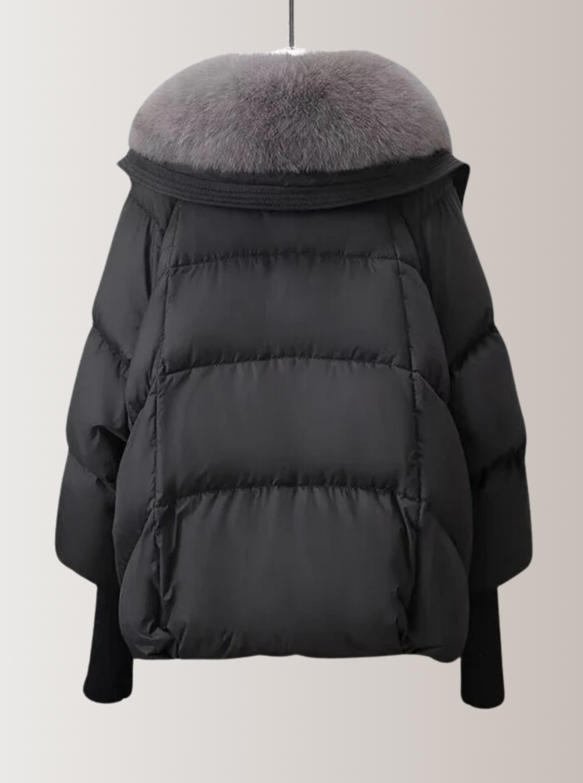 Winter-Steppjacke Schwarz - Vega