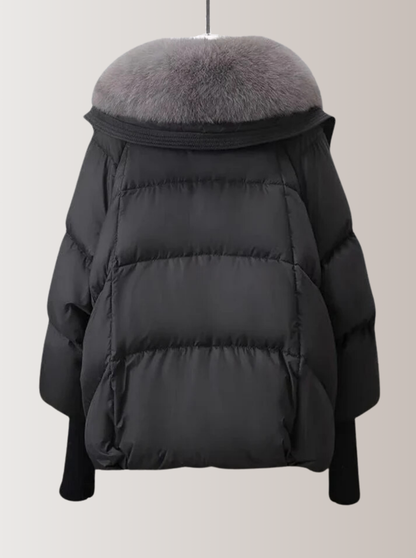 Winter-Steppjacke Schwarz - Vega