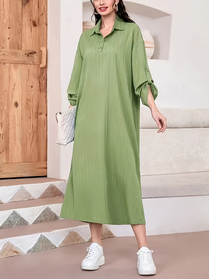 Braunes Hemdblusenkleid - Nora