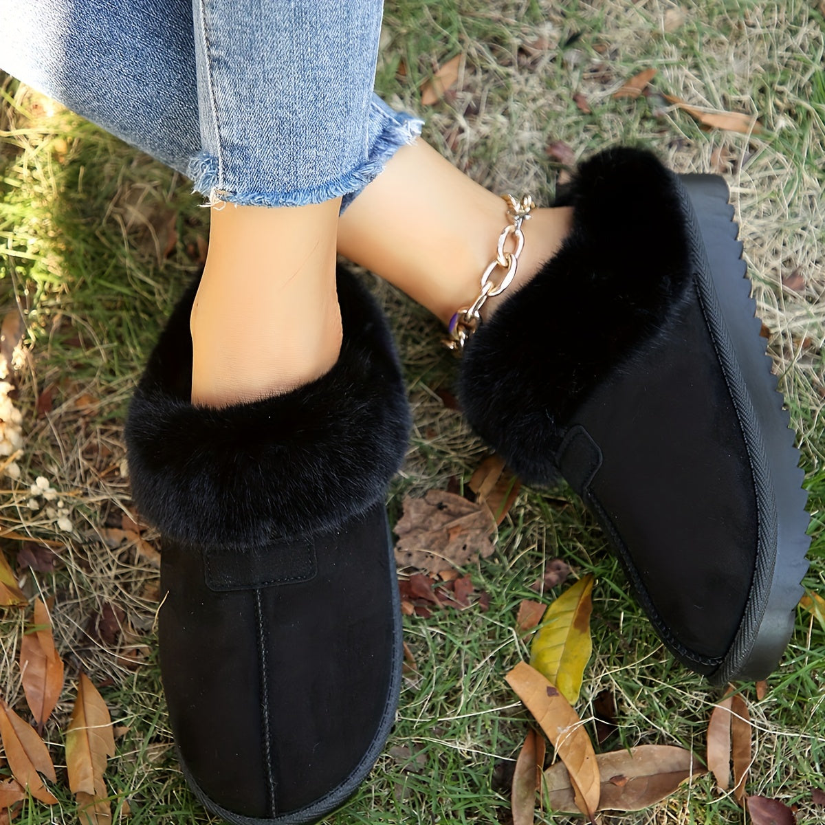 Flauschig gefütterte Hausschuhe für ultimativen Komfort und Stil