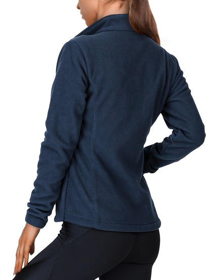 Damen Fleecejacke mit durchgehendem Reißverschluss