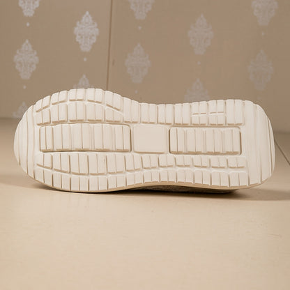 Beige Strick Sneaker - Mila