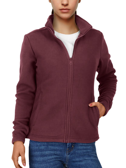 Damen Fleecejacke mit durchgehendem Reißverschluss