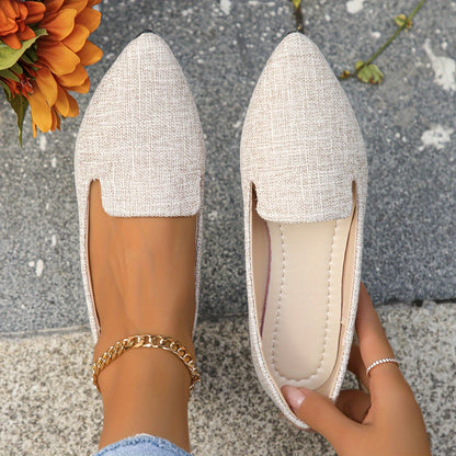 Elegante Schwarze Ballerinas - Spitz