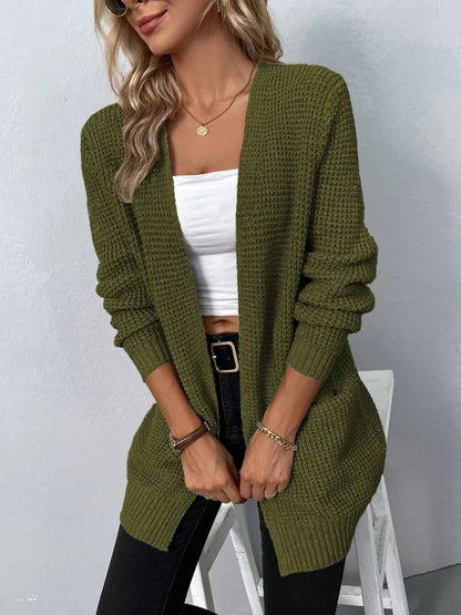 Grauer Strick-Cardigan - Mila