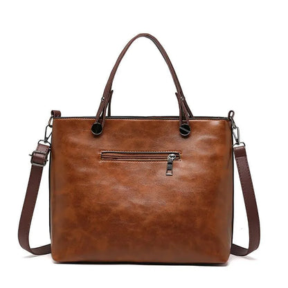 Clara - Cognac Leder-Handtasche