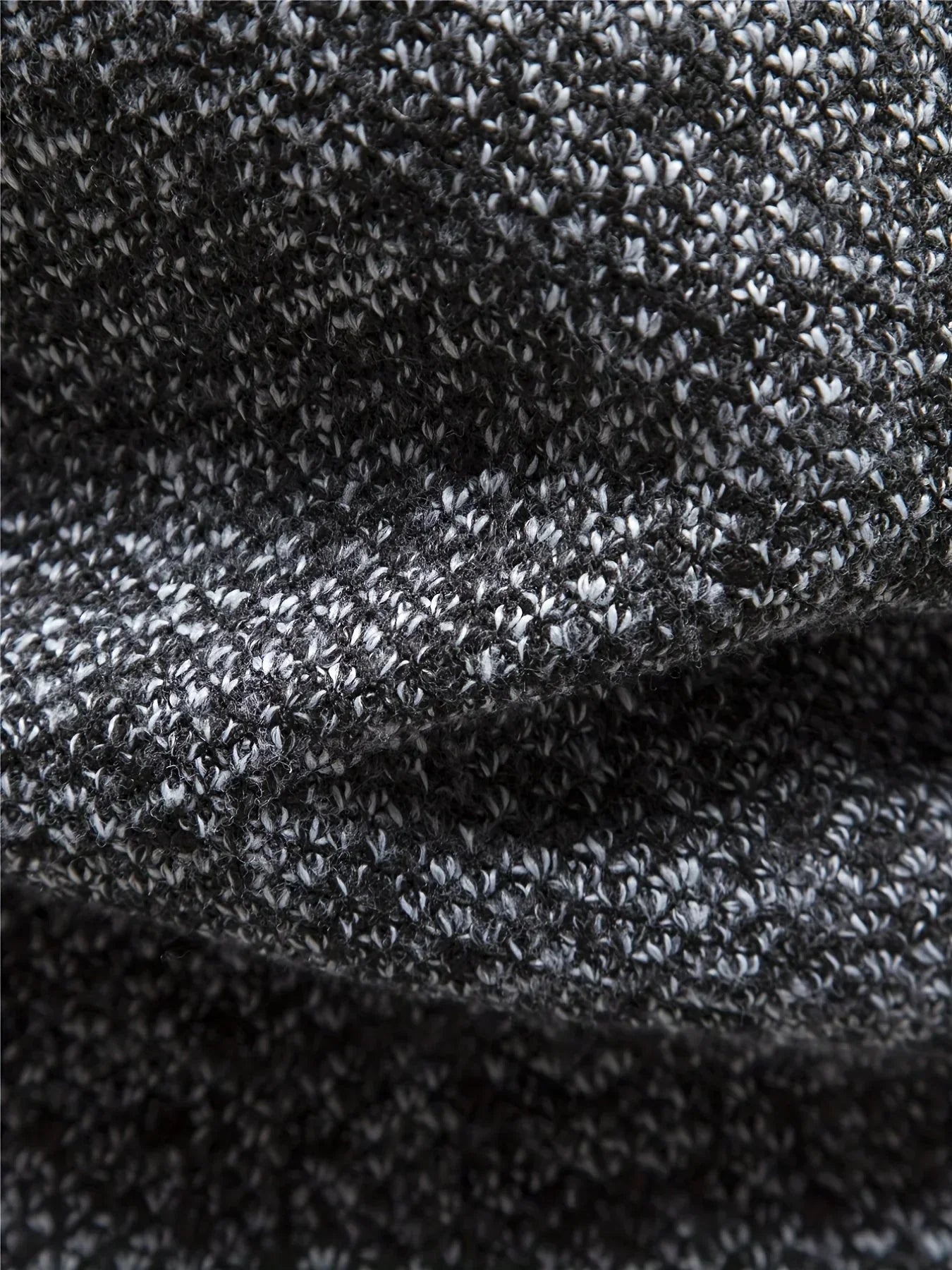 Herren-strickpullover mit hohem kragen und viertelreißverschluss – herren