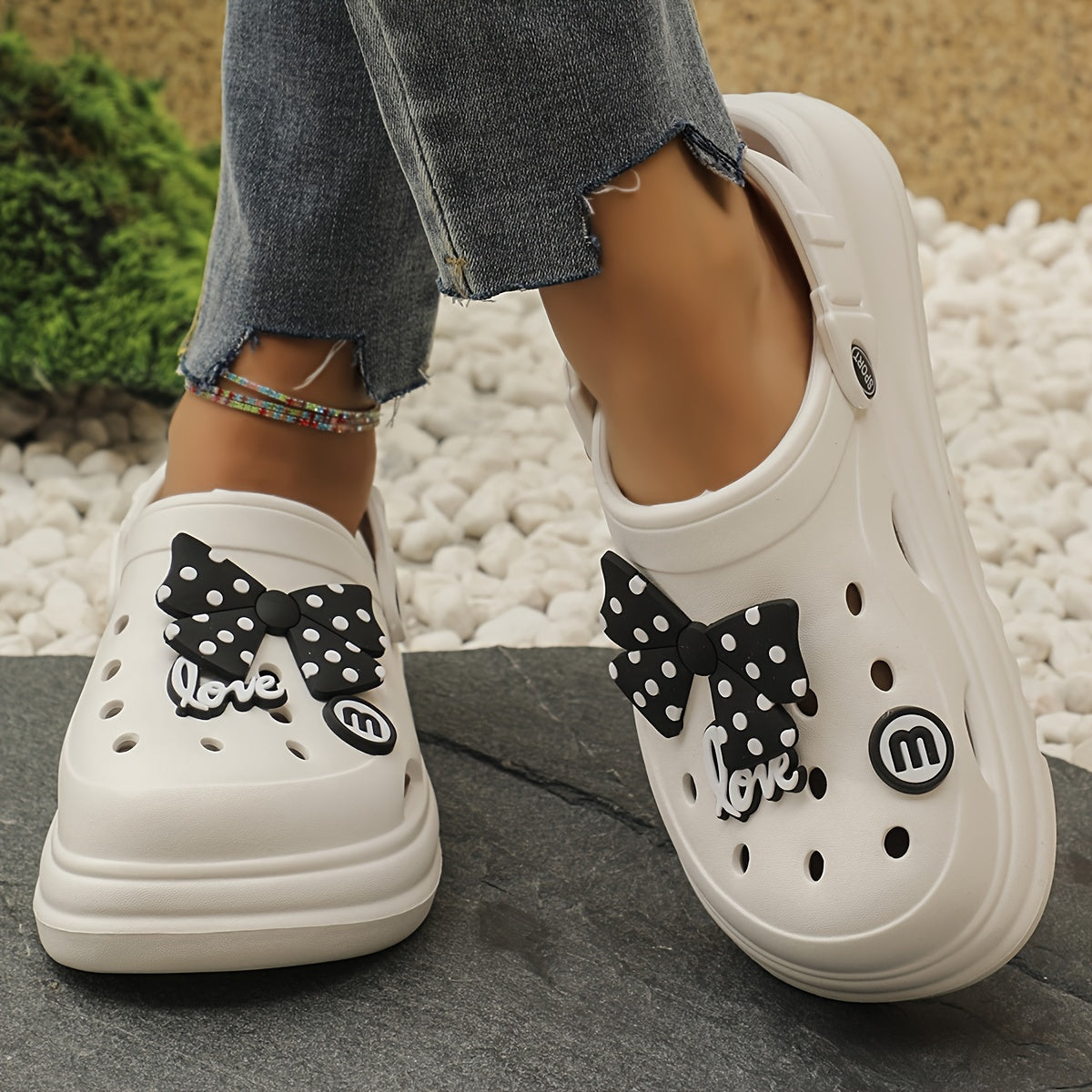 Schwarze Garten-Clogs - Klara