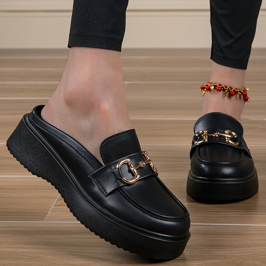 Schwarze Eleganz Loafer – Isabella