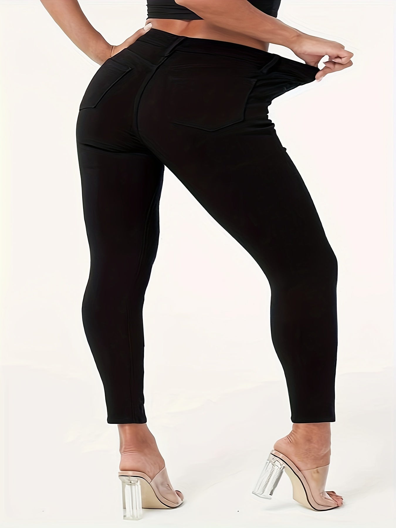 Schwarze High-Waist-Jeans - Sophie